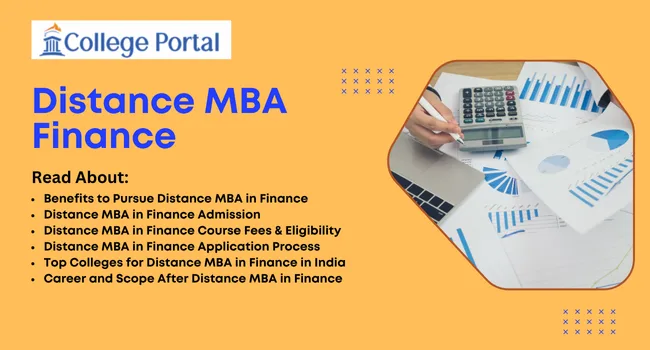 Distance MBA in Finance: Fees & Admission 2026