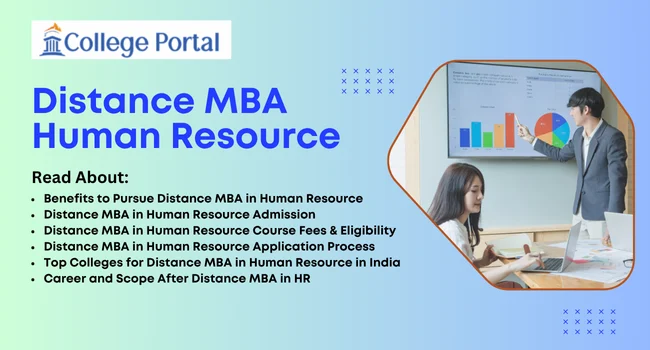 Distance MBA in Human Resource: Fees & Admission 2026