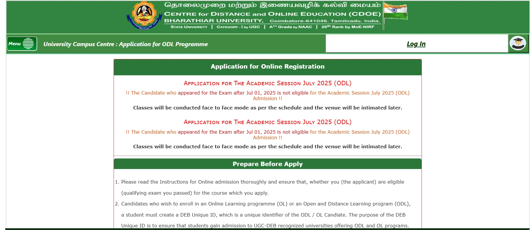 Bharathiar University Distance Education