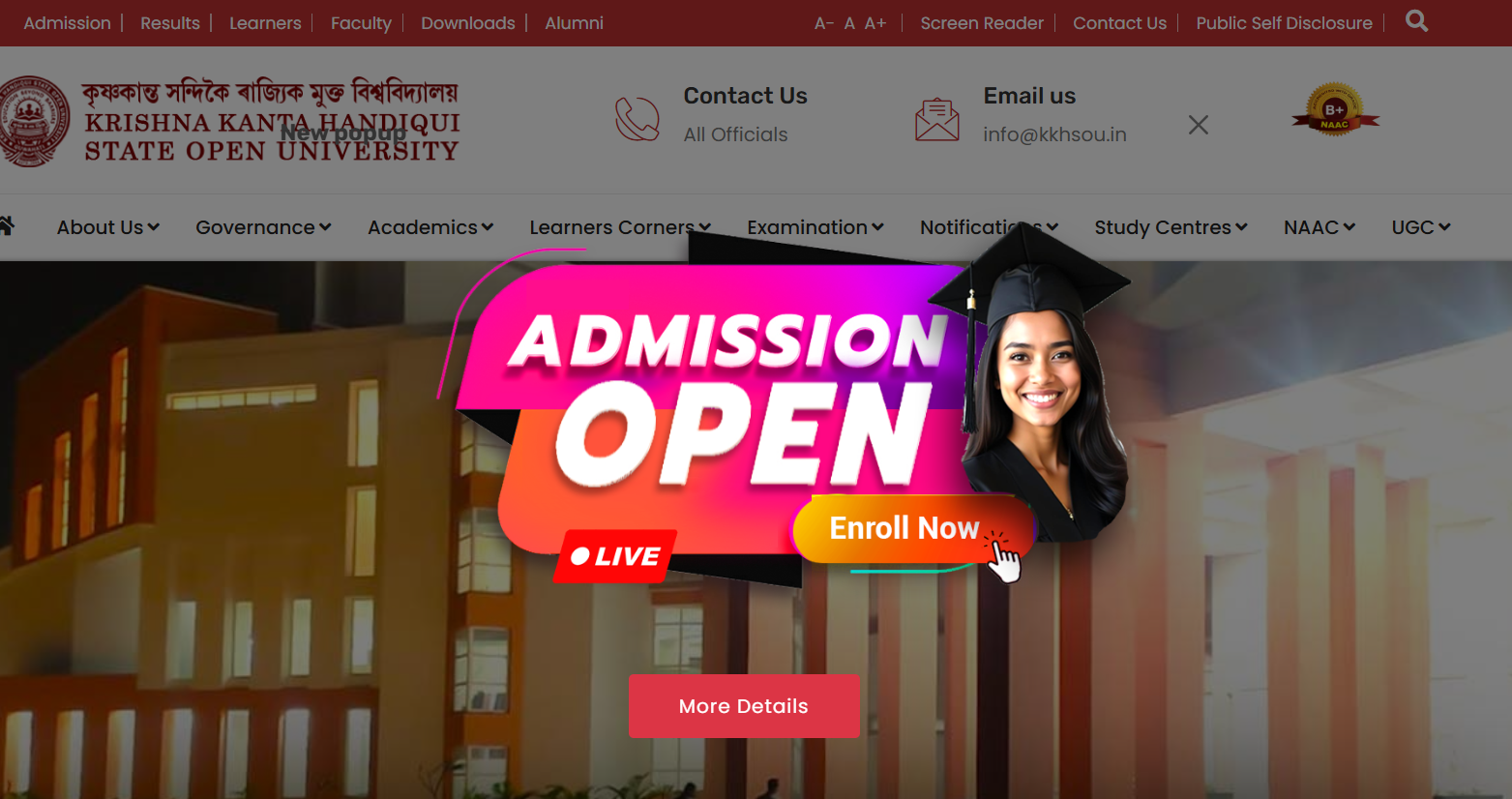 KKHSOU admission