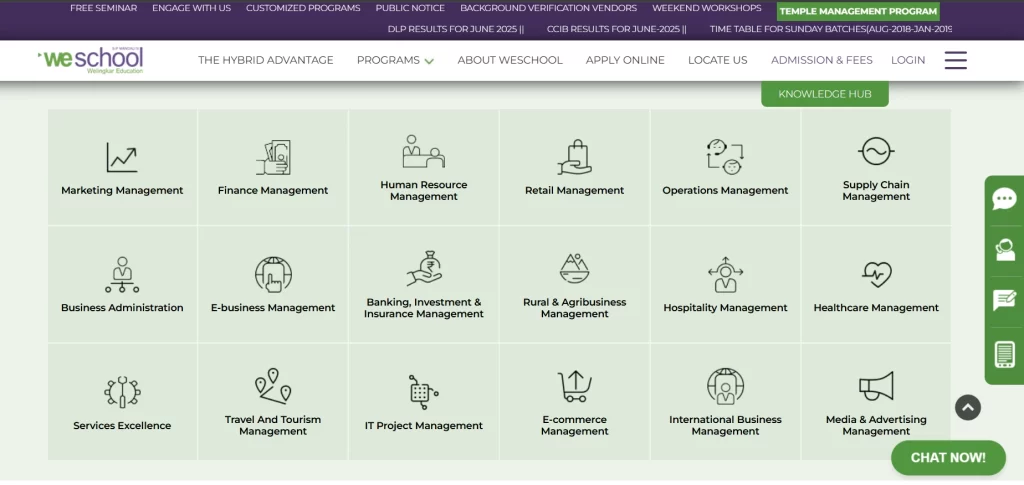 WeSchool Distance MBA
