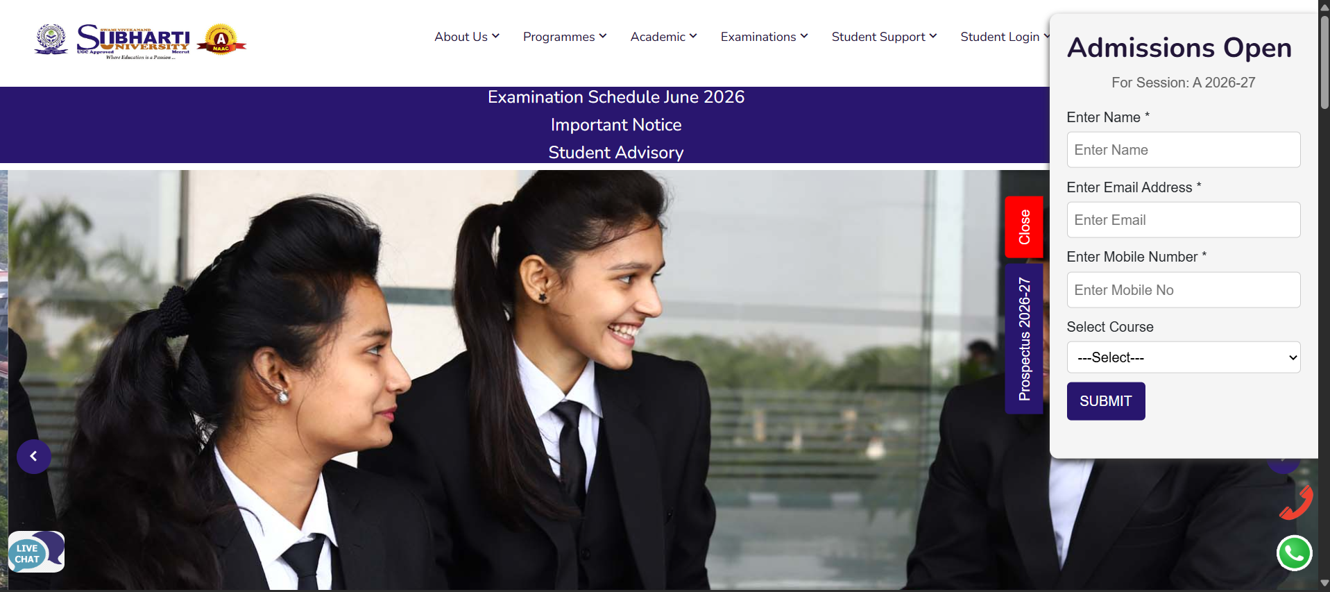 Subharti University Distance MBA