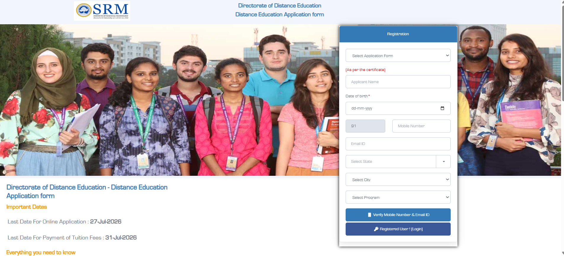 SRM Distance Education